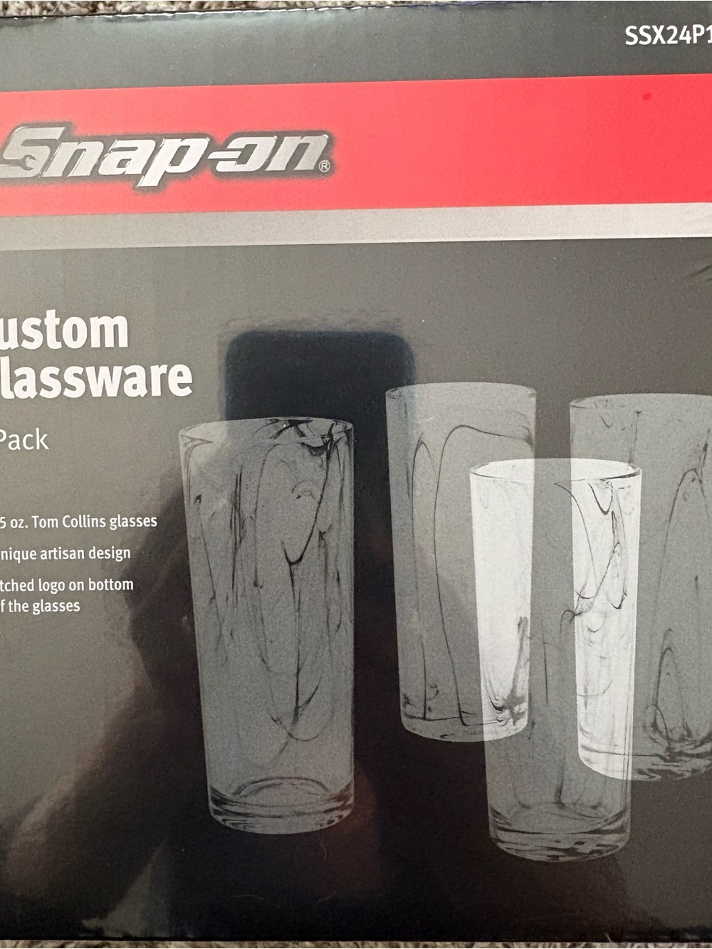 Snap-on Custom Glassware Set - 4 Pack